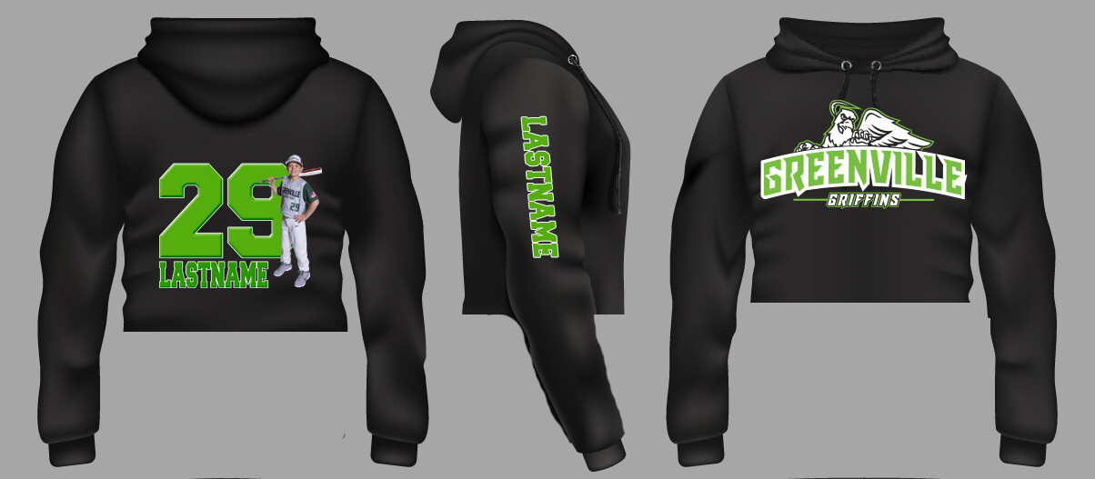 CELL USERS - Scroll & Swipe left for Examples Above. District Fleece Hoodies, LADIES Sizes, Front Graphic Included, Mix & Match Custom Photographic Back with Name & Number &/or Sleeves OPTIONAL. CELL USERS - Scroll & Swipe left for Examples Above. District Fleece Hoodies, LADIES Sizes, Front Graphic Included, Mix & Match Custom Photographic Back with Name & Number &/or Sleeves OPTIONAL.