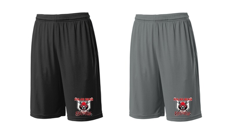Sport-Tek PosiCharge PBFP Pocketed Polyester 9" Polyester Athletic Shorts, Men & Unisex Sizes, Front Graphic Included Sport-Tek PosiCharge PBFP Pocketed Polyester 9" Polyester Athletic Shorts, Men & Unisex Sizes, Front Graphic Included
