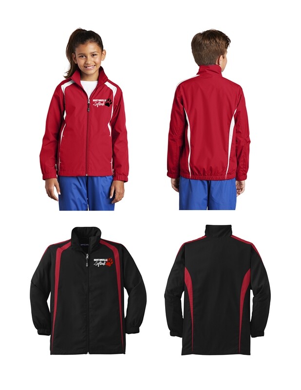 Sport-Tek Youth 2-Tone PBFP Embroidered Raglan Jacket