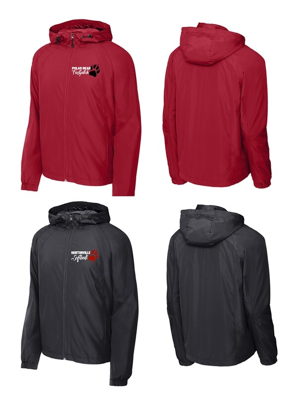 Sport-Tek ADULT UNISEX SOLID PBFP Embroidered HOODED Raglan Jacket