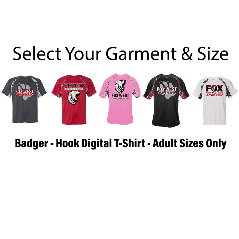 Badger Poly Hook Digital Camo Tee - ADULT Sizes ONLY - $25+ Badger Poly Hook Digital Camo Tee - ADULT Sizes ONLY - $25+