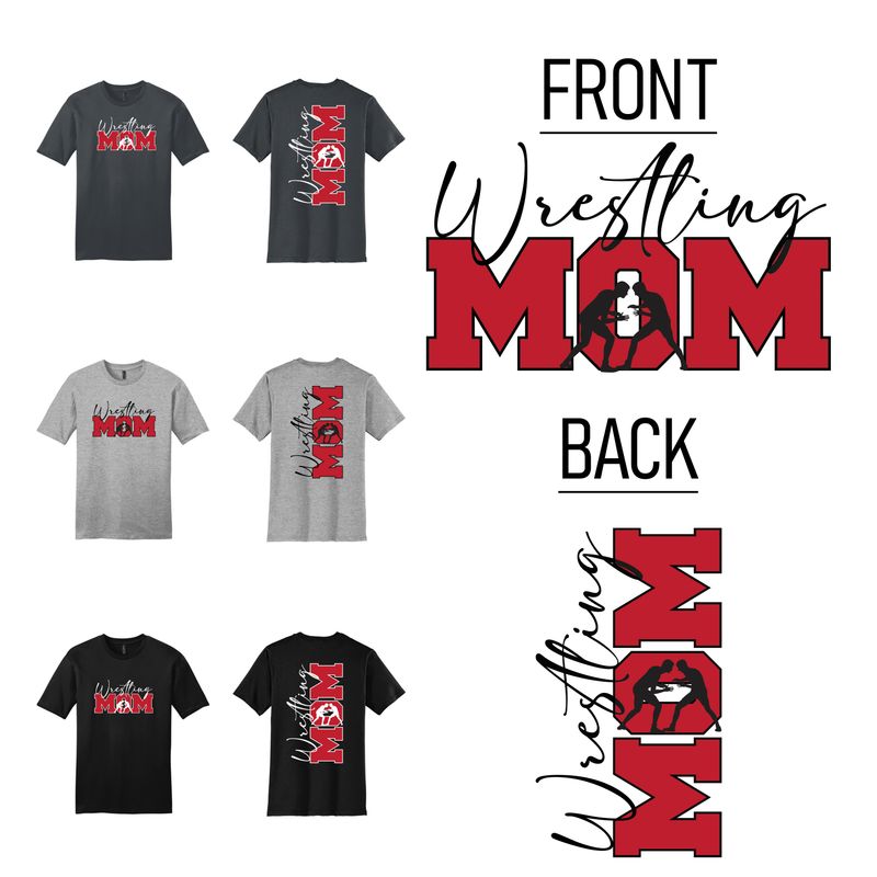 WRESTLING MOM DESIGN 2 T-shirt