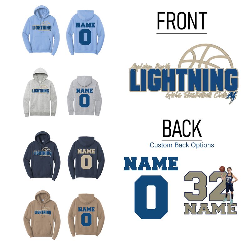 Appleton North Basketball Hoodie Design 1