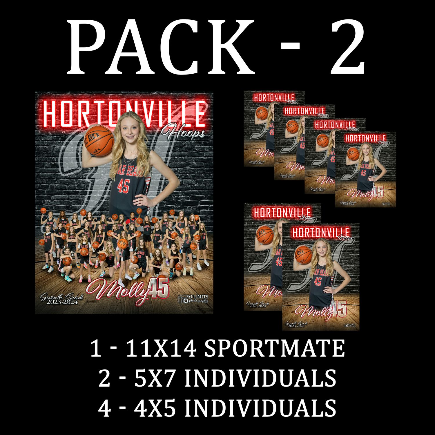 HHS PACK #2 - 11X14 Sportmate Pack