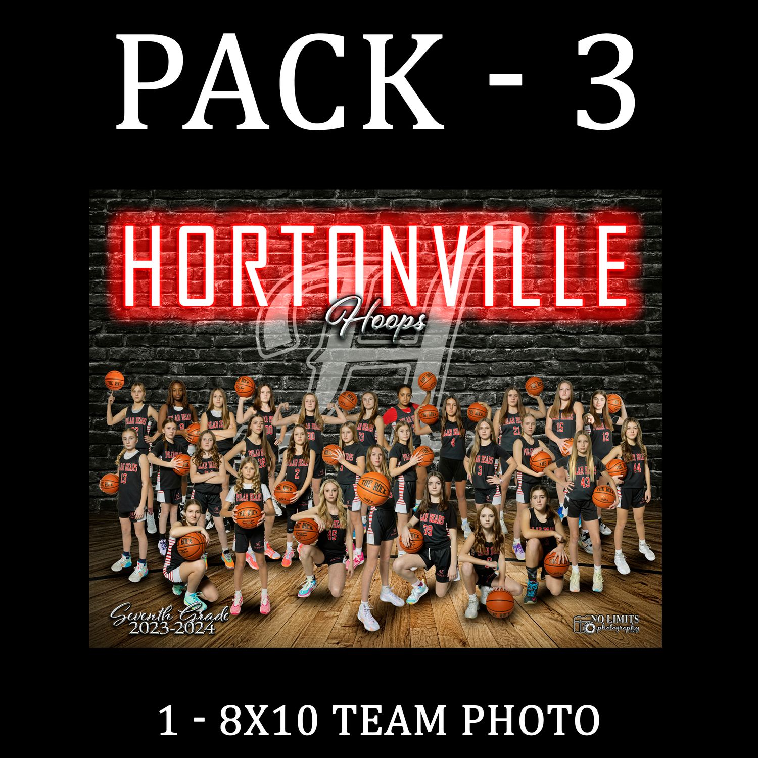 HHS PACK #3 -  8X10 Team Photo Print Only