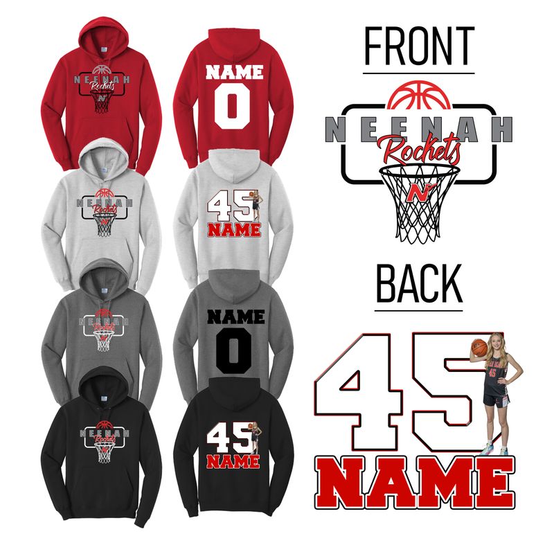 Neenah Hoops Hoodie Design 2