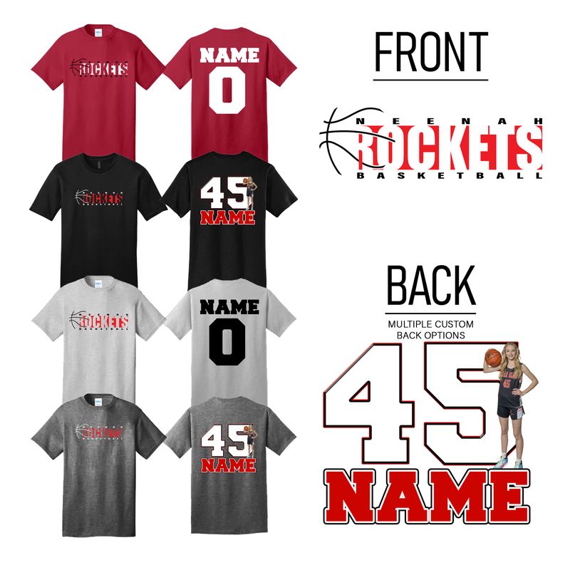 Neenah Hoops T-Shirt Design 1