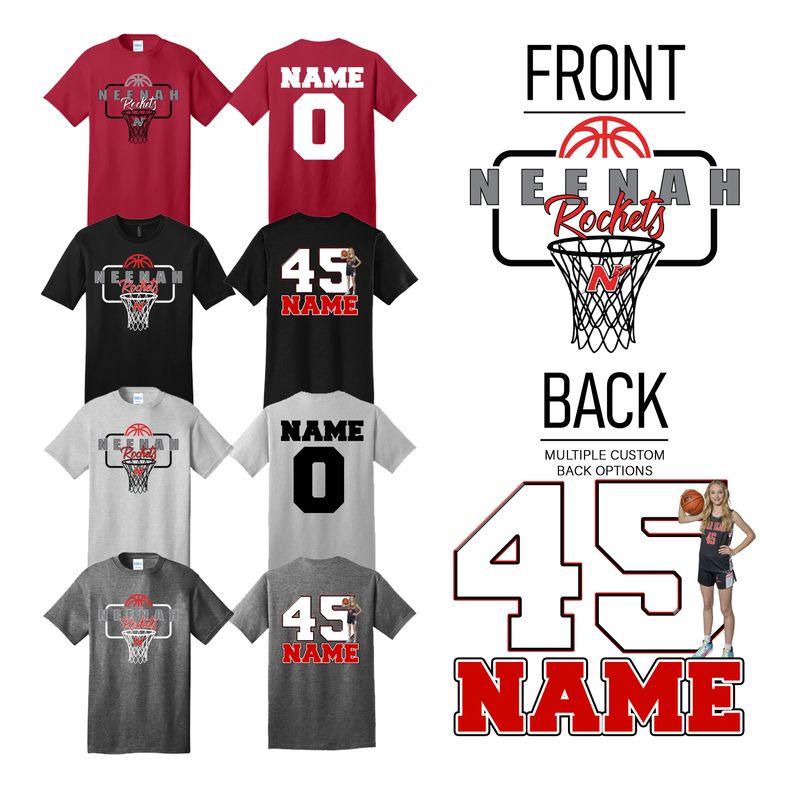 Neenah Hoops T-Shirt Design 2