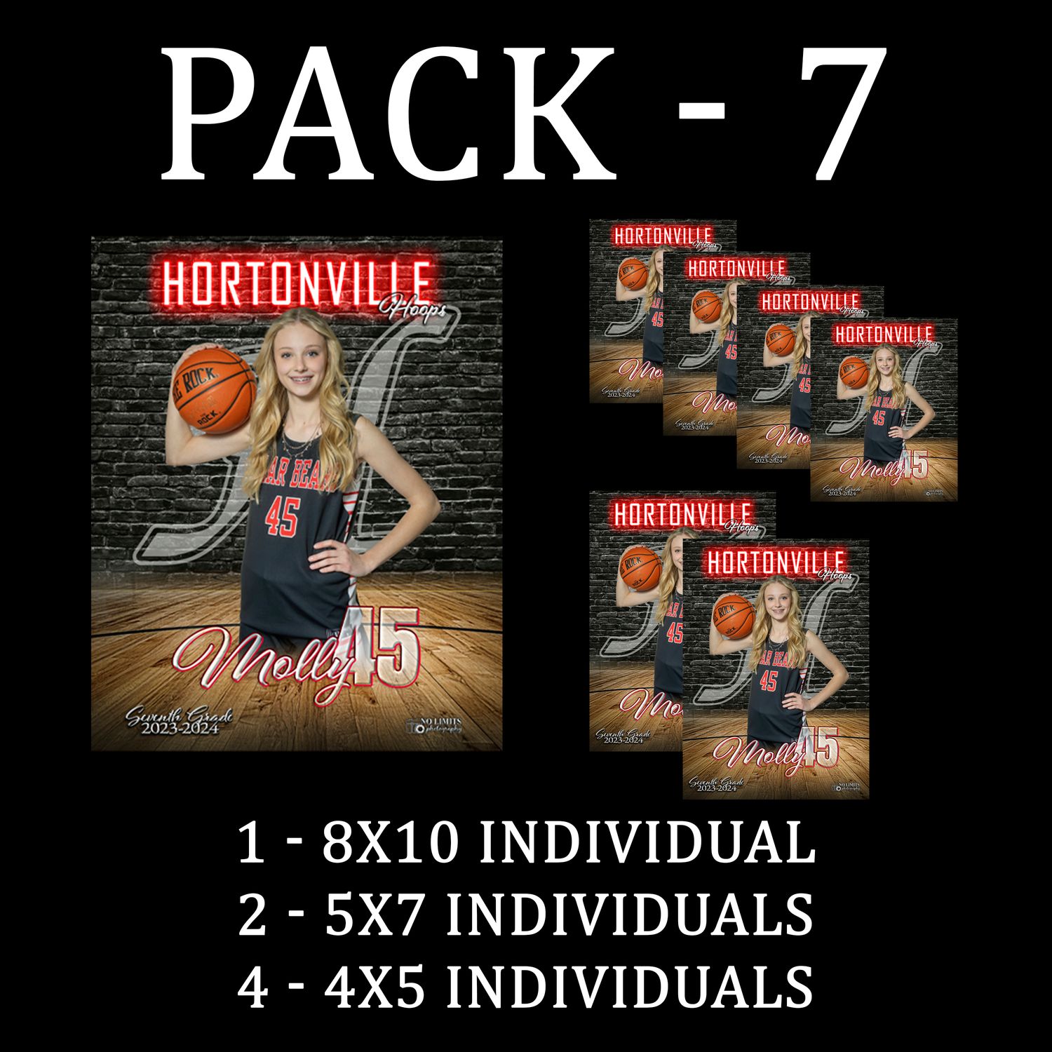 HHS PACK #7 -  8x10 Individual Pack