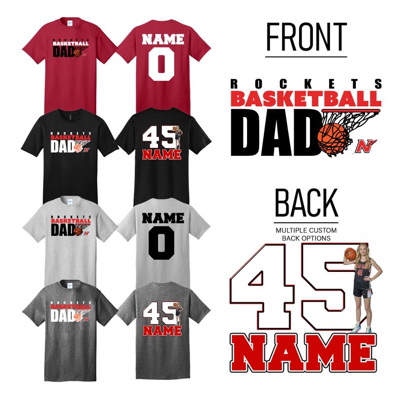Neenah Basketball Dad T-Shirt
