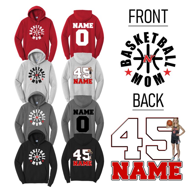 Neenah Basketball Mom Hoodie Design 1