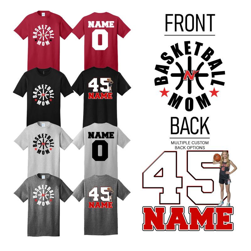 Neenah Basketball Mom T-shirt Design 1
