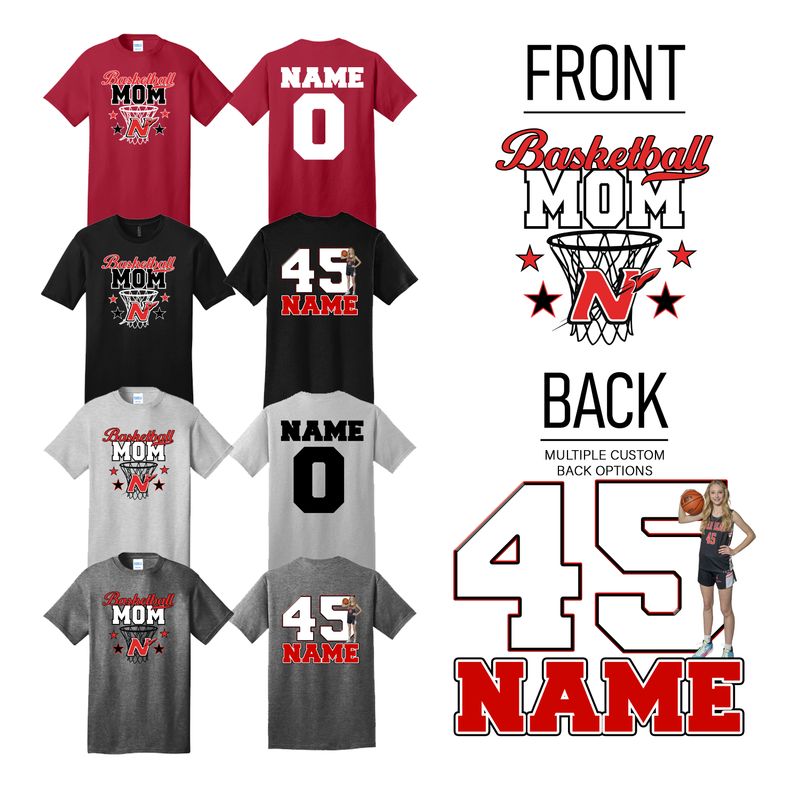 Neenah Basketball Mom T-shirt Design 2