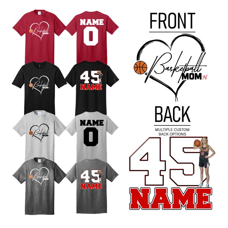 Hortonville Hoops T-Shirt Mom Design 1