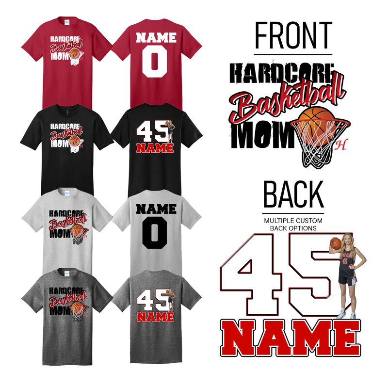 Hortonville Hoops T-Shirt Mom Design 2