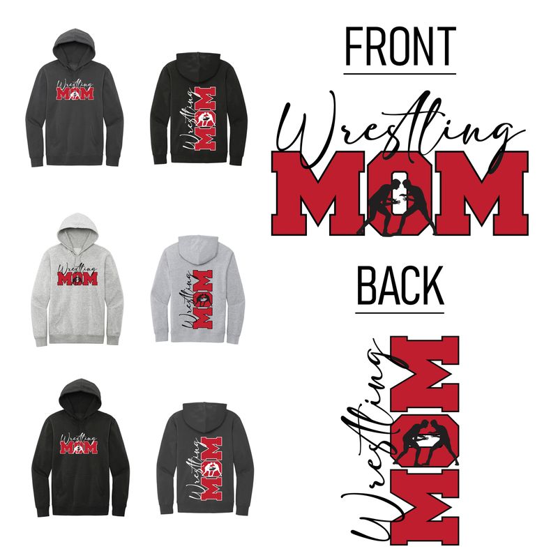 WRESTLING MOM DESIGN 2 Hoodie