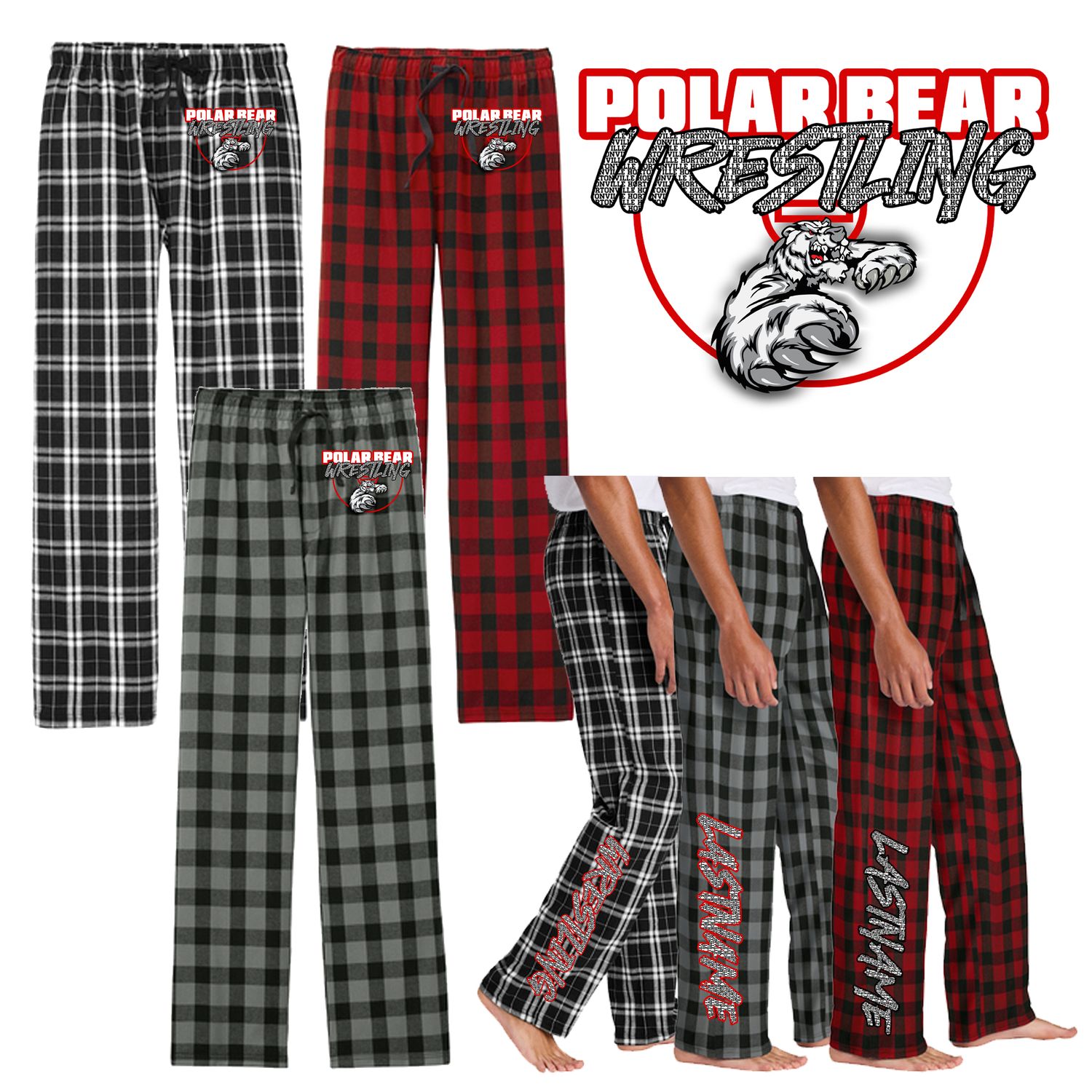 HORTONVILLE WRESTLING Design 2 PJS