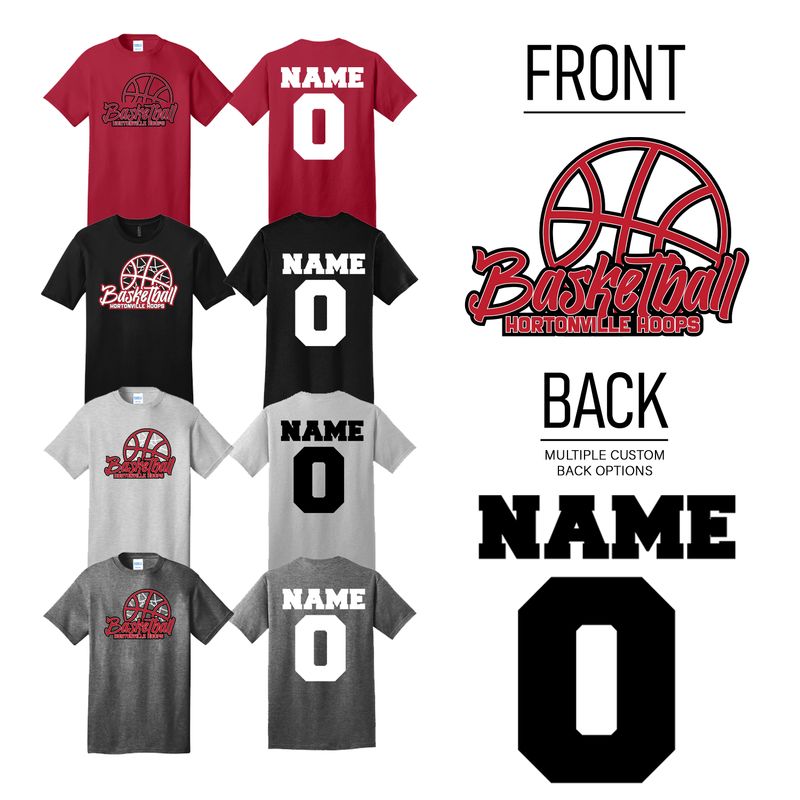 Hortonville Hoops T-Shirt Design 1