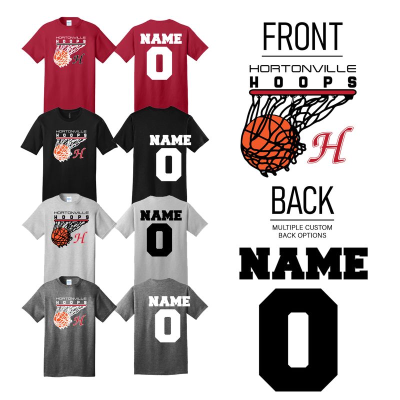 Hortonville Hoops T-Shirt Design 2