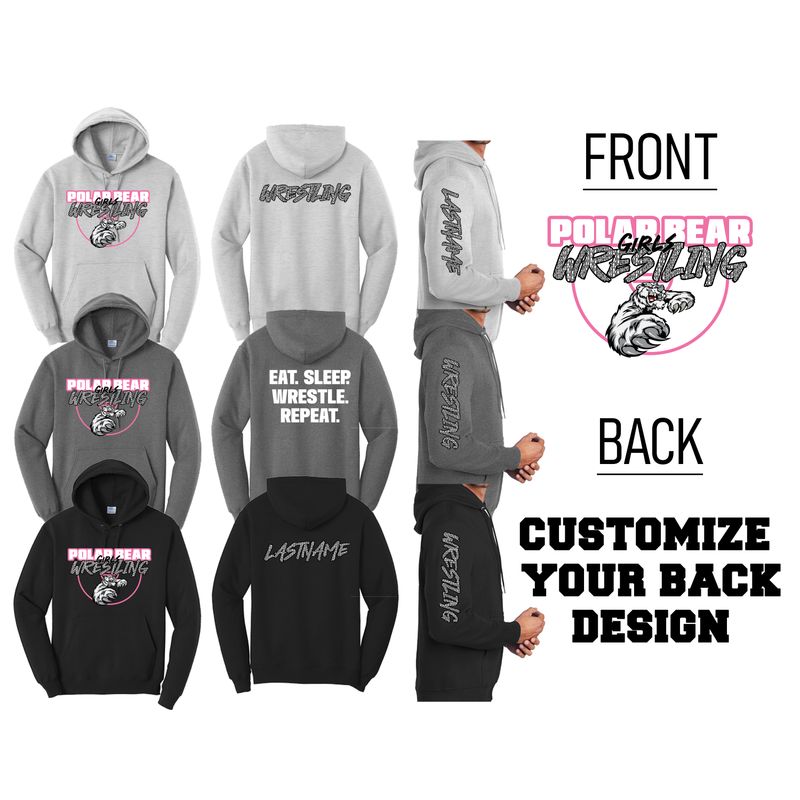 HORTONVILLE GIRLS WRESTLING Design 2 Hoodie