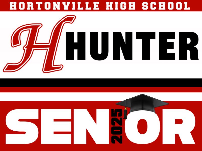 School and Name Only Graduation Yard Signs - NO IMAGE - LOCAL PICKUP ONLY