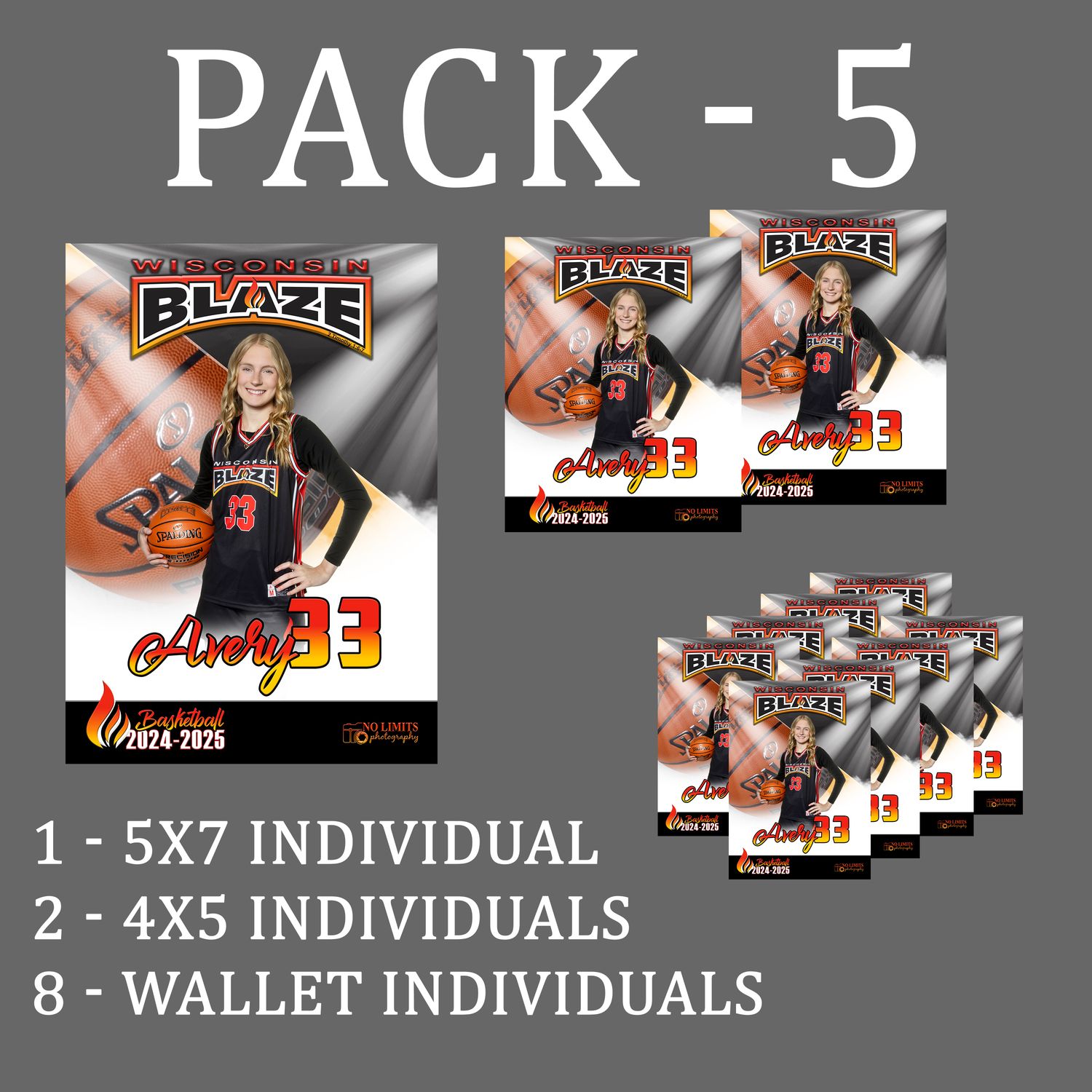 Blaze PACK #5 - Individual Photo Variety Pack
