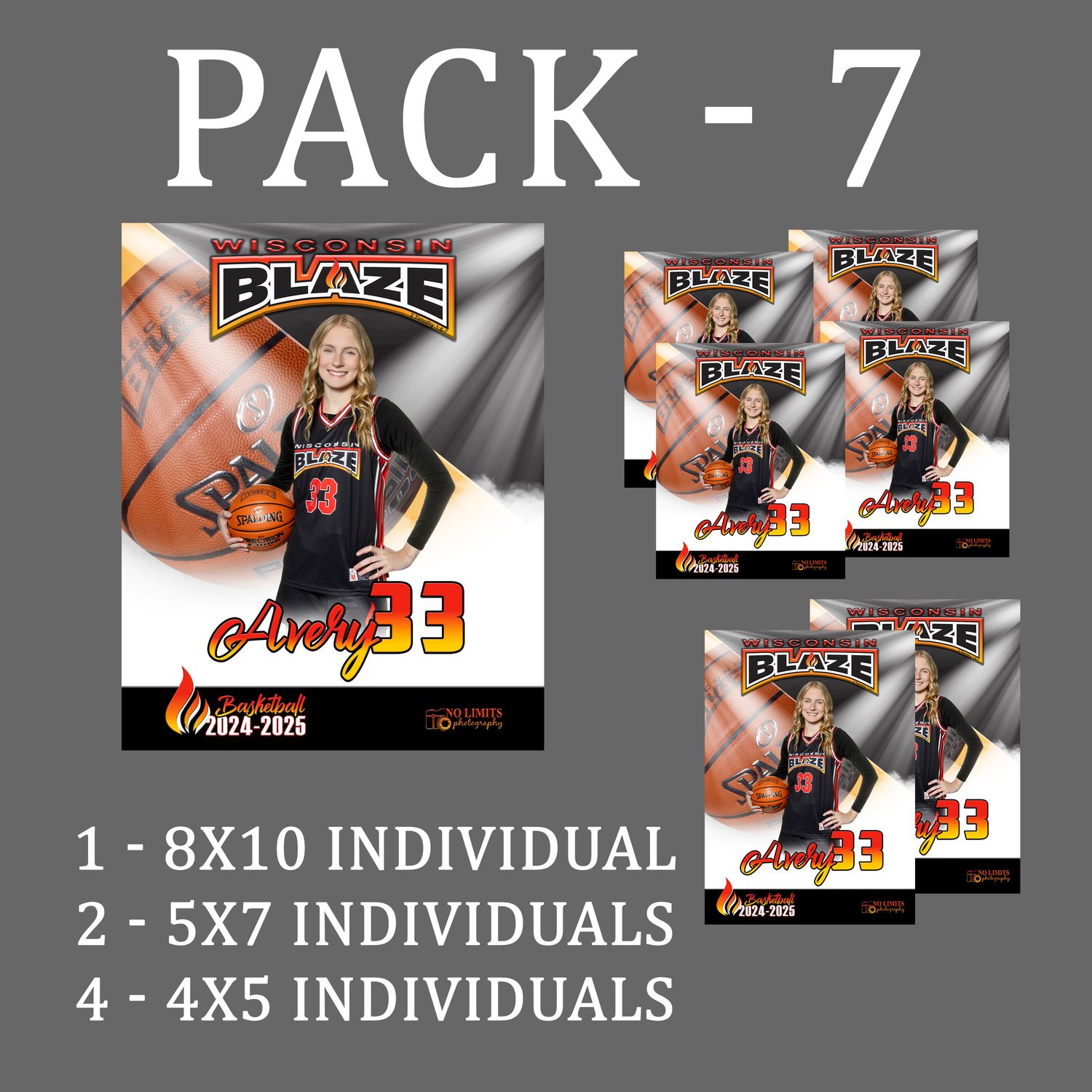 Blaze PACK #7 -  8x10 Individual Pack