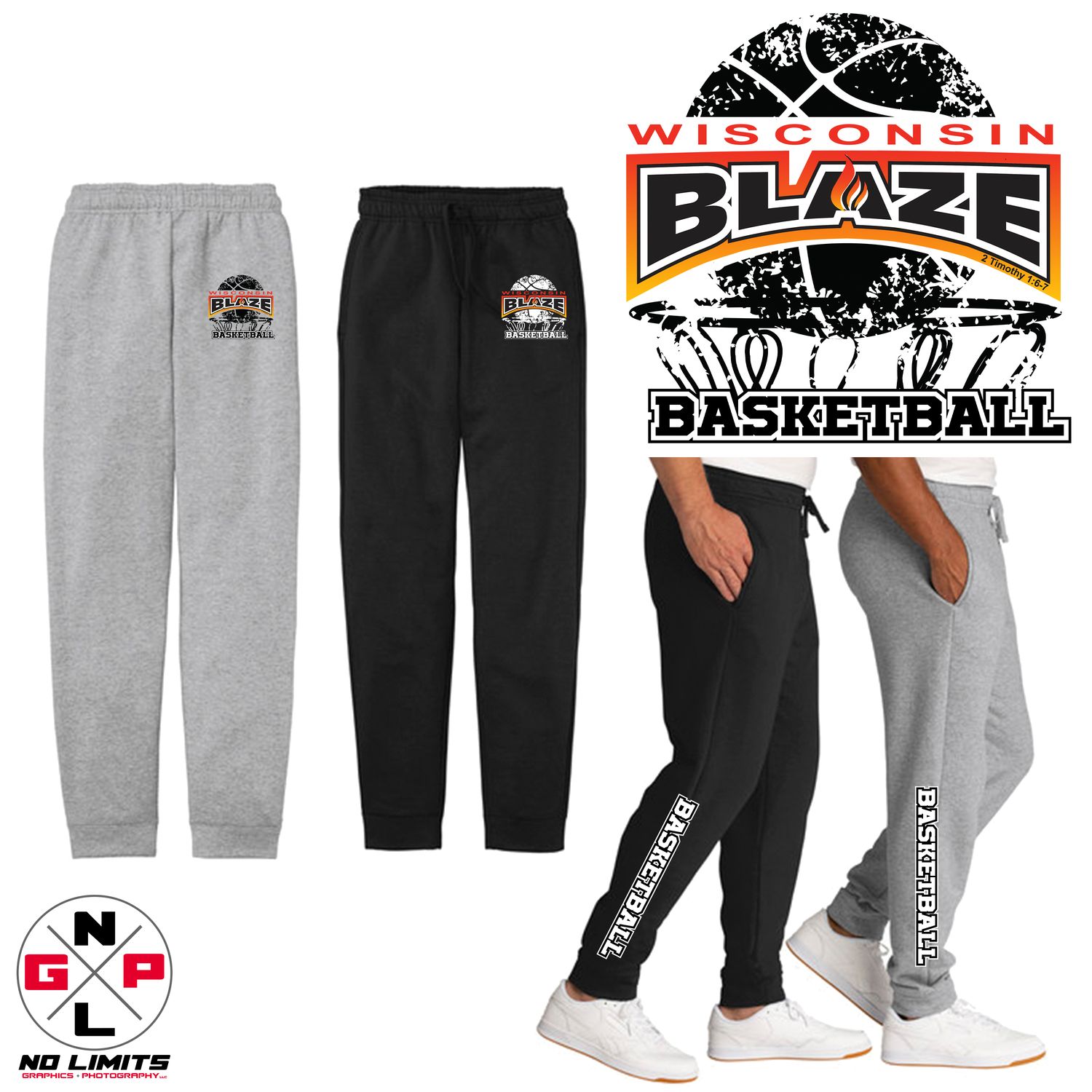 2025 Blaze Basketball Distressed Sweat Pant 2025 Blaze Basketball Distressed Sweat Pant
