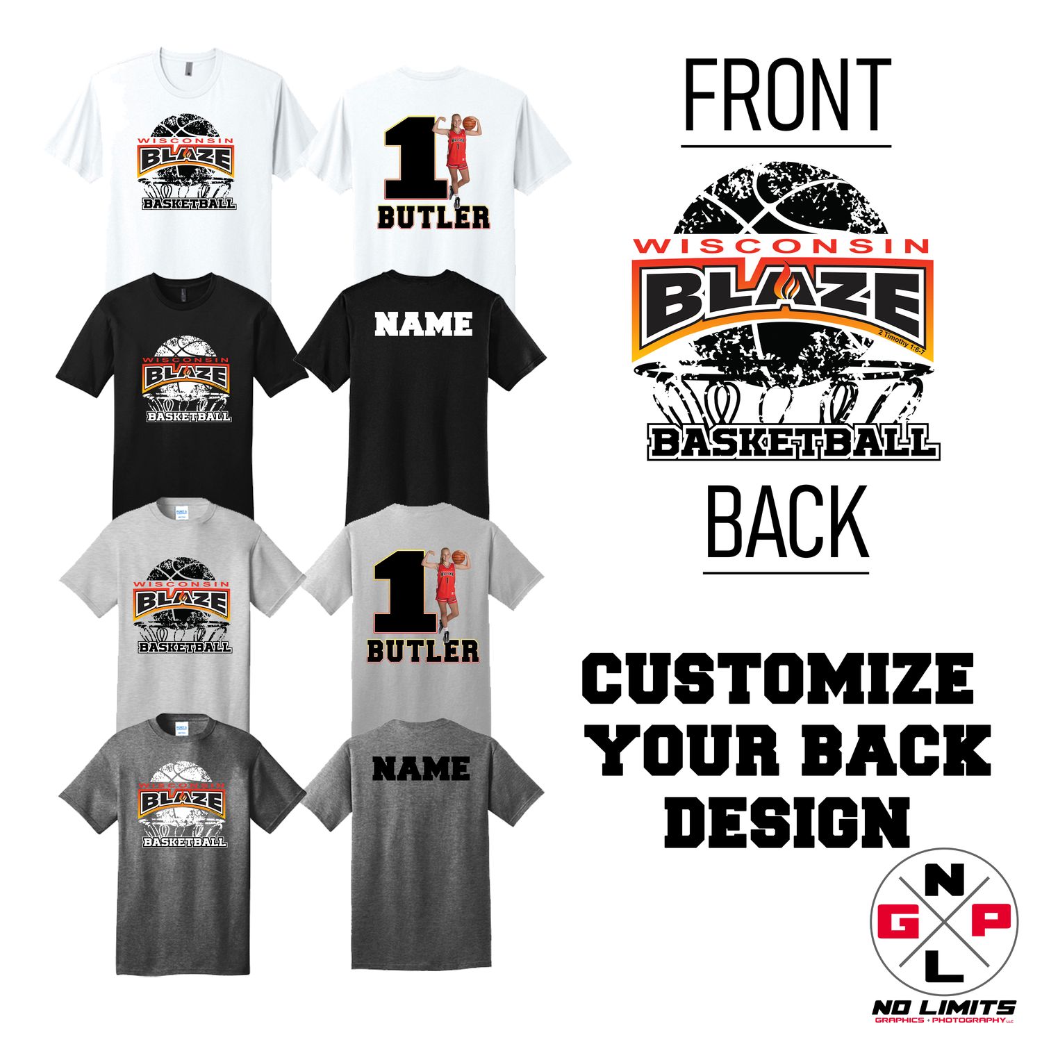 2025 Blaze Basketball Distressed Tee 2025 Blaze Basketball Distressed Tee