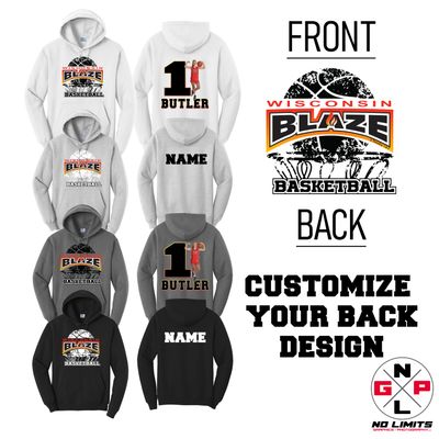 2025 Blaze Basketball Hoodie Distressed