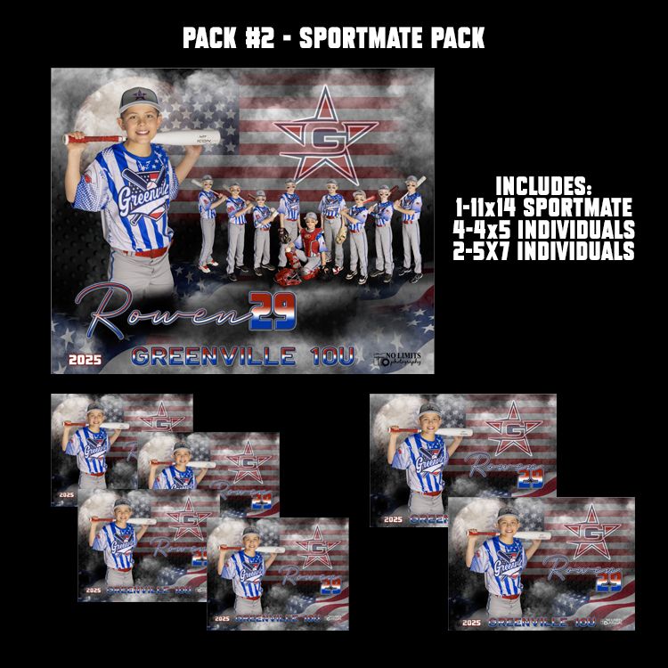 GRIFFINS PACK #2 - 11X14 Sportmate Pack