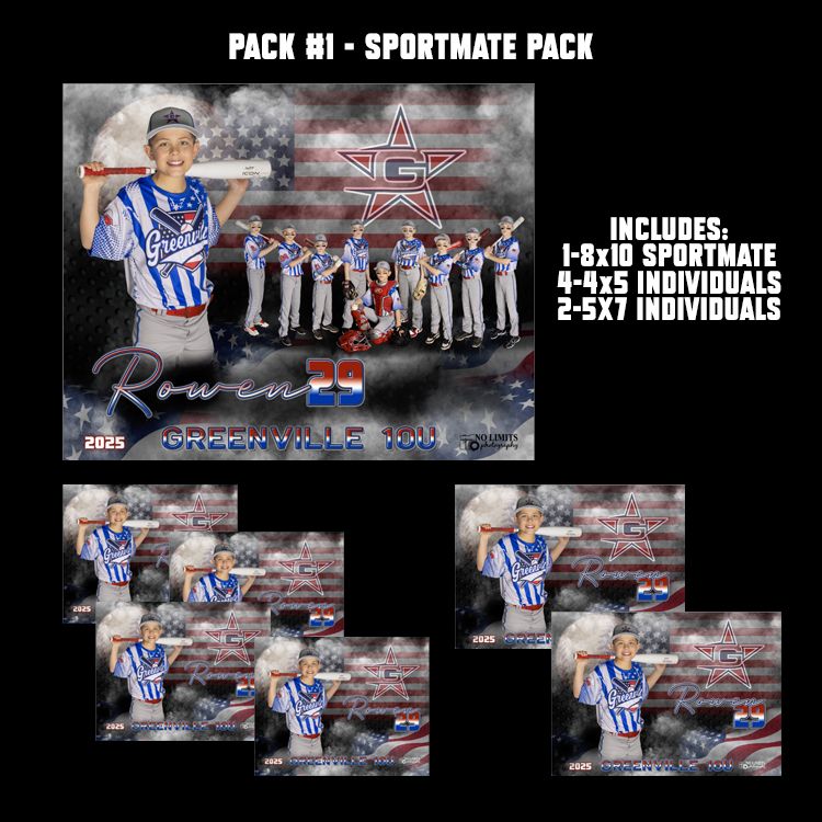 GRIFFINS PACK #1 - **Best Value** 8x10 Sportmate Pack