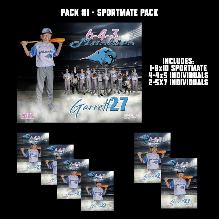 Muskies PACK #1 - **Best Value** 8x10 Sportmate Pack