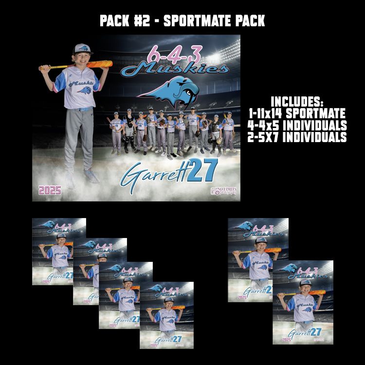 Muskies PACK #2 - 11X14 Sportmate Pack