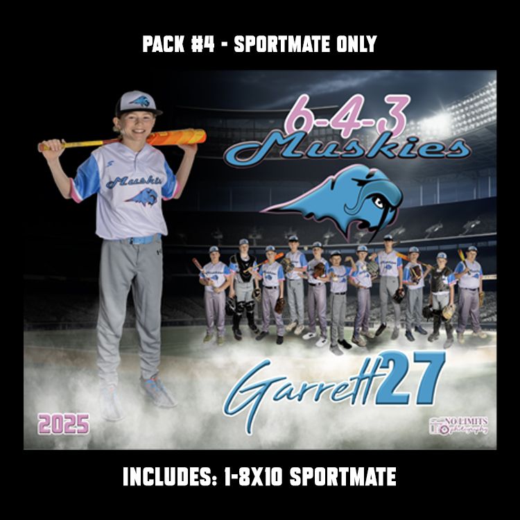 Muskies PACK #4 - 8X10 Sportmate Photo Print Only