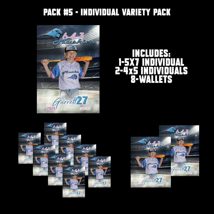 Muskies PACK #5 - Individual Photo Variety Pack