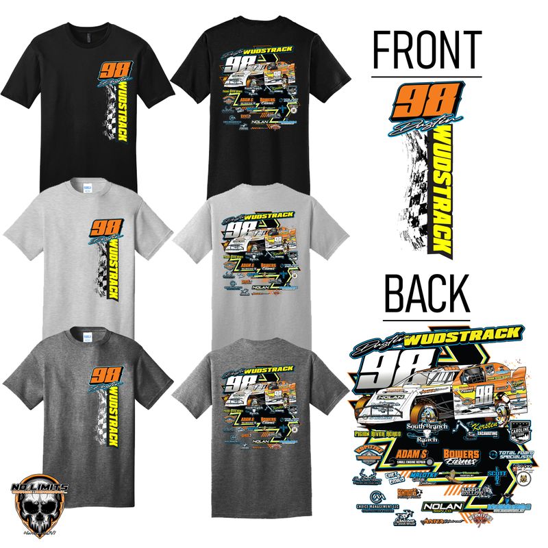 Dustin Wudstrack 2025 Racing Tee Color