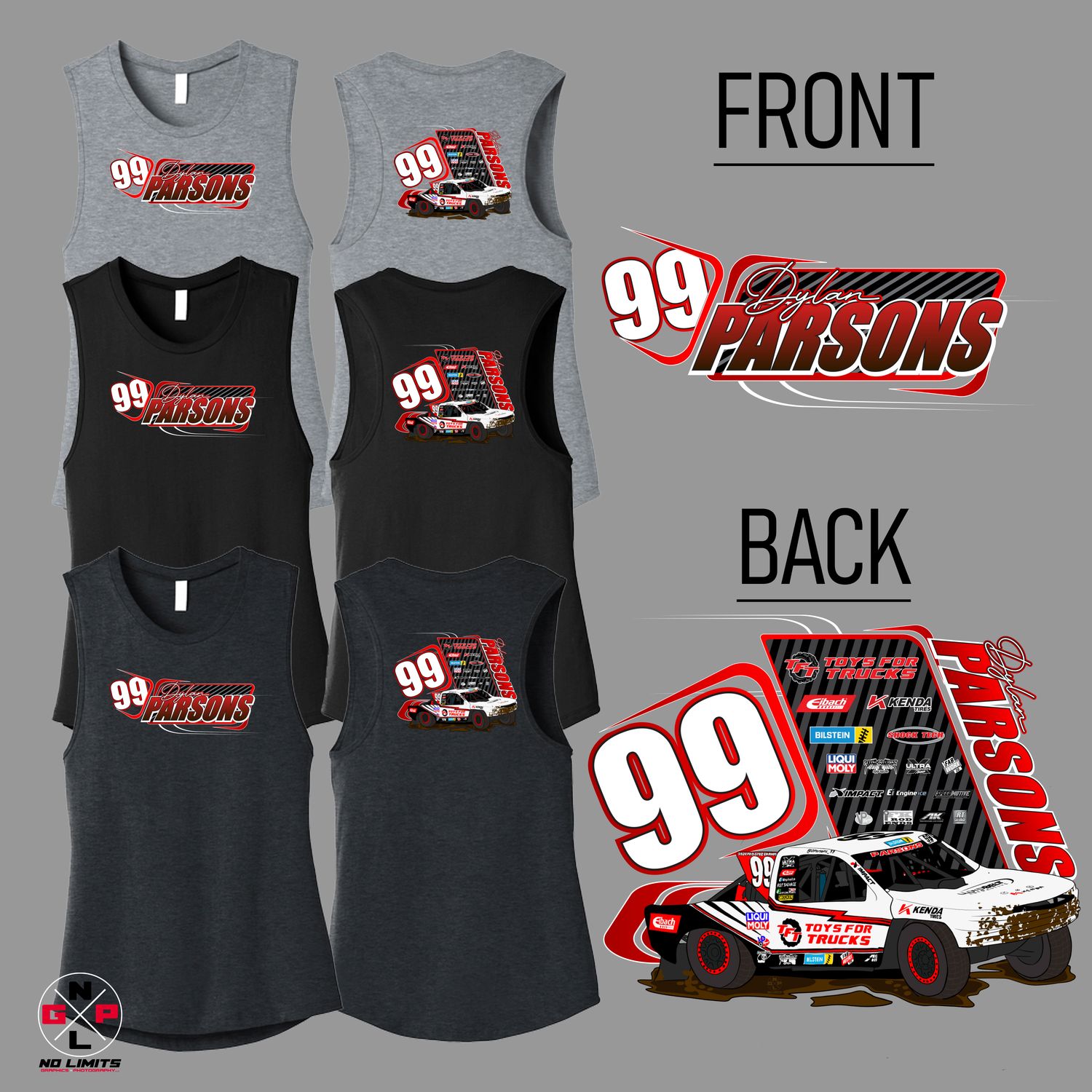 **NEW** Dylan Parsons Ladies Regular Back Tank (Fan Version)