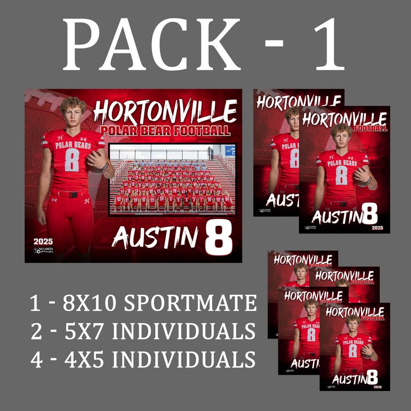 HHS PACK #1 - **Best Value** 8x10 Sportmate Pack