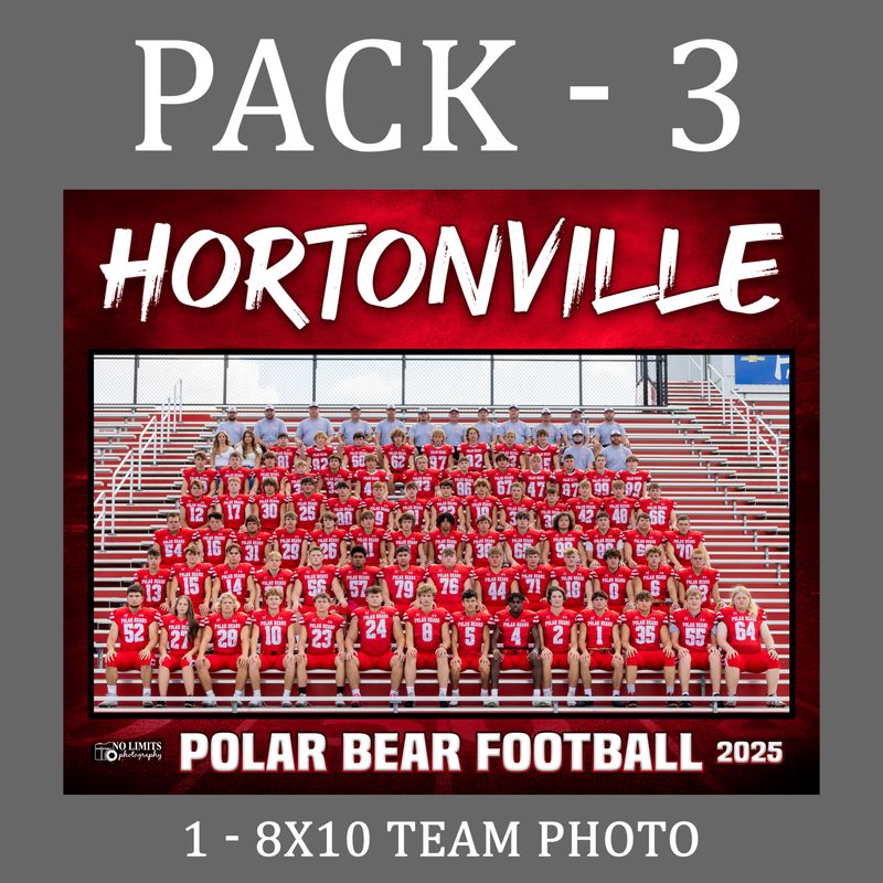 HHS PACK #3 -  8X10 Team Photo Print Only