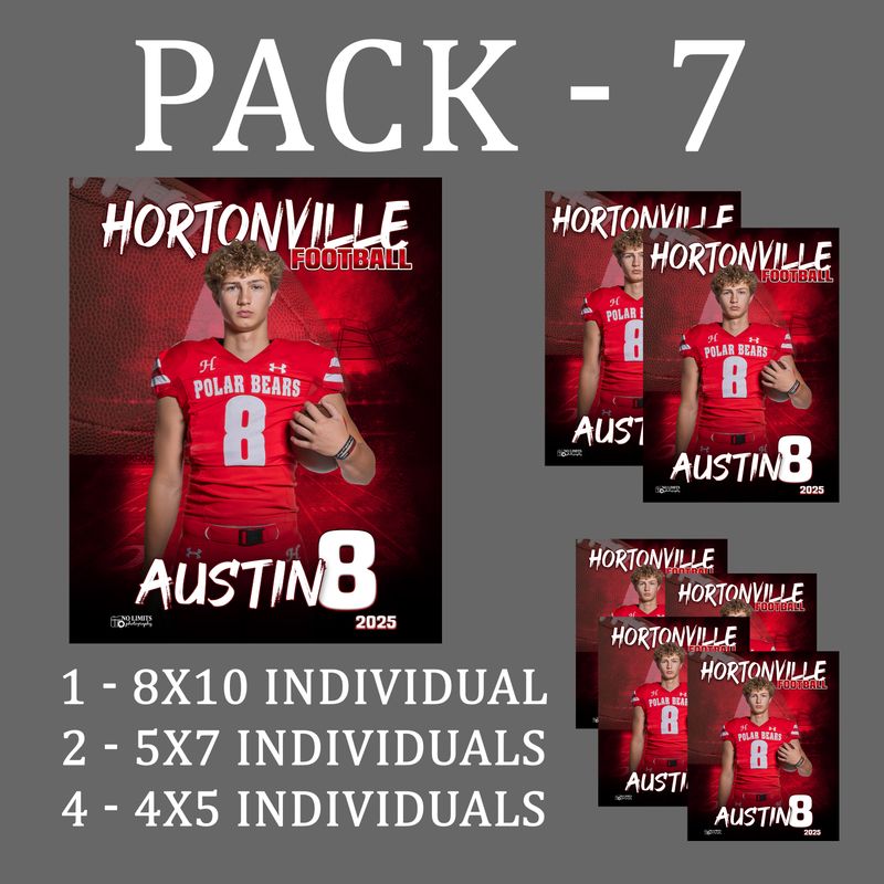 HHS PACK #7 -  8x10 Individual Pack