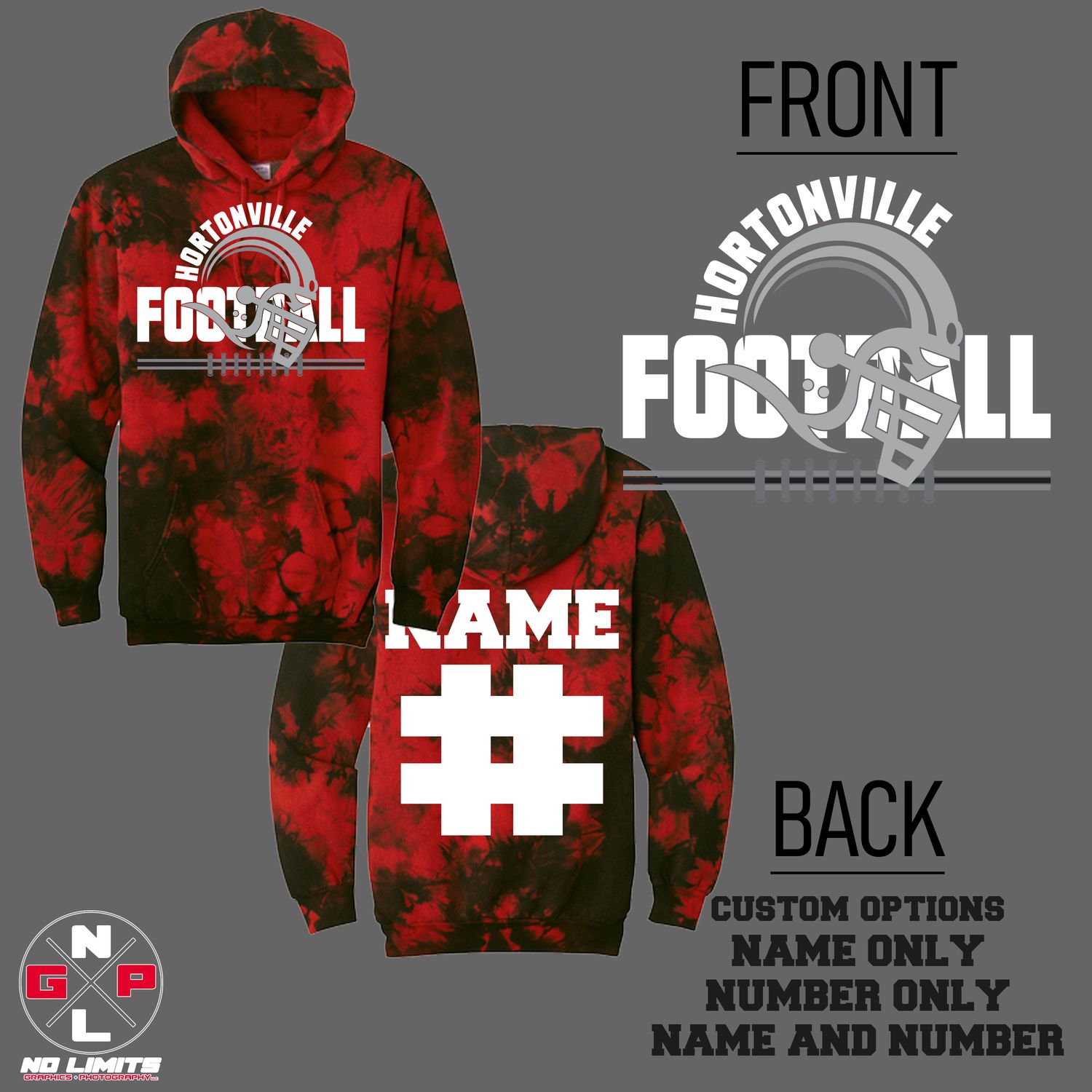 HORTONVILLE IRON HELMET TYE DYE HOODIE