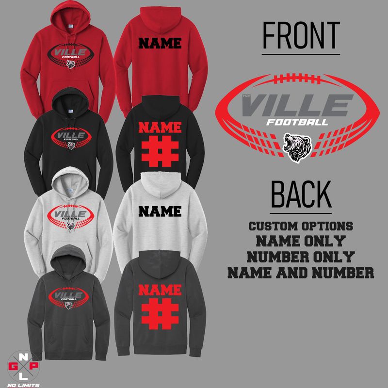 THE VILLE FOOTBALL HOODIE