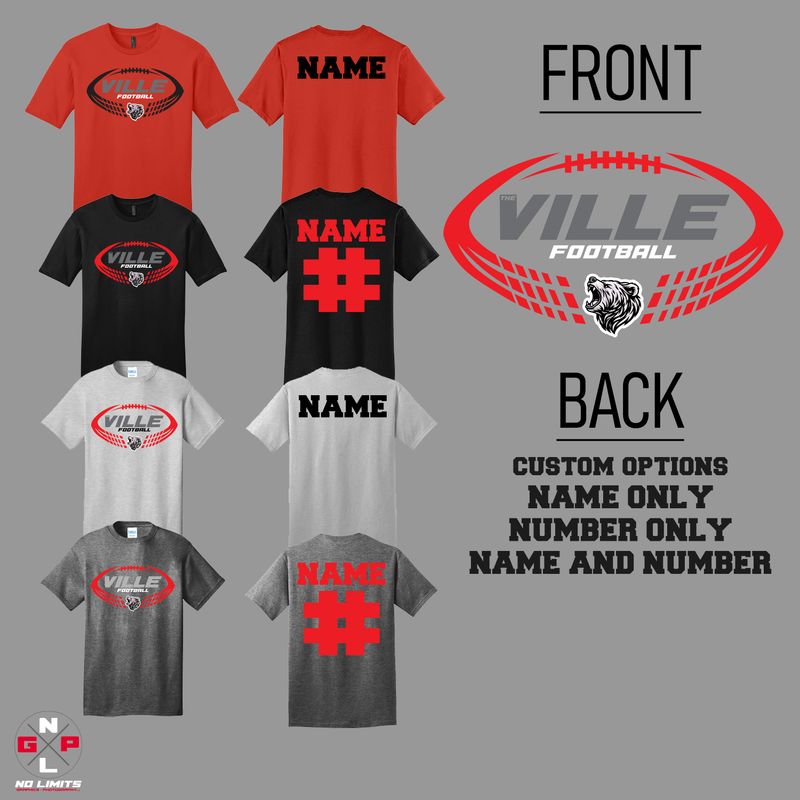 THE VILLE FOOTBALL TEE