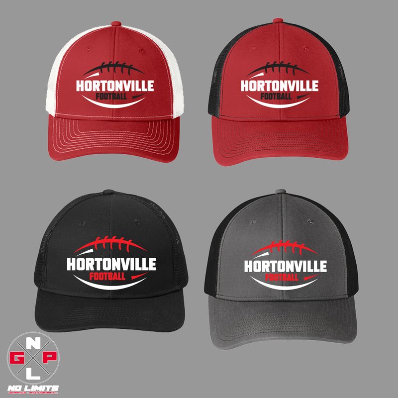 HORTONVILLE FOOTBALL EMBROIDERED SNAPBACK CAP