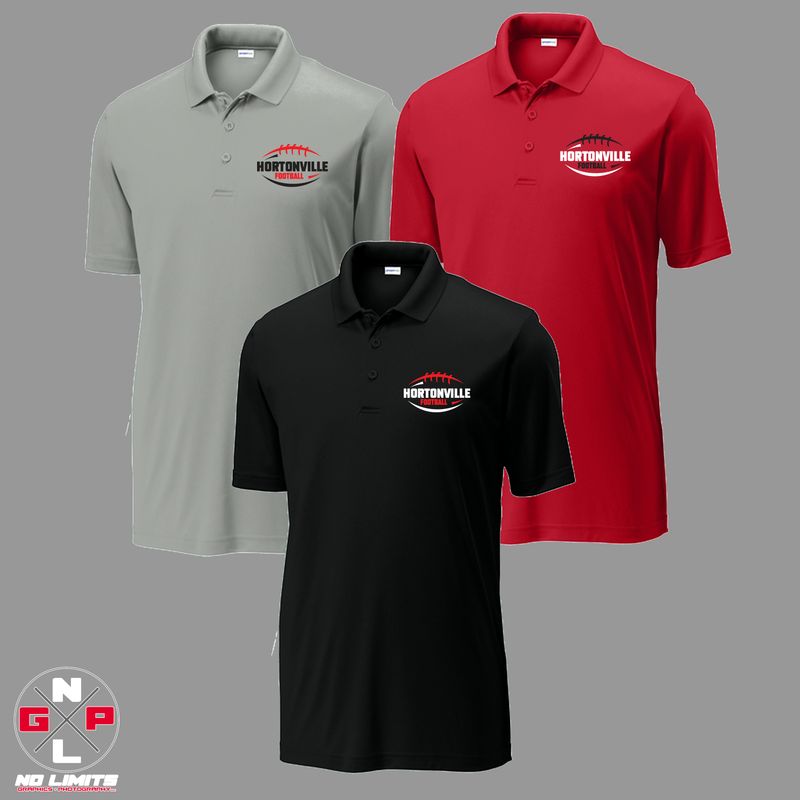 HORTONVILLE FOOTBALL SPORT-TEK POLO