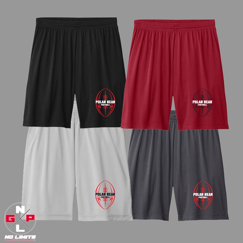 POLAR BEAR FOOTBALL 7IN POCKETED SHORTS
