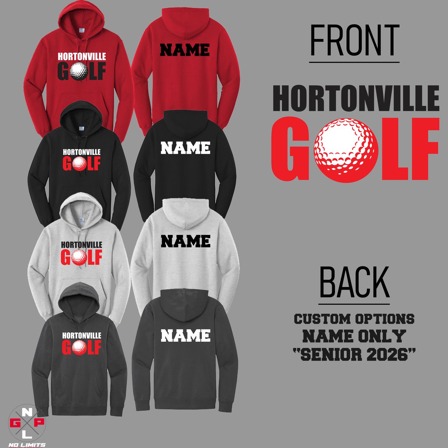 HORTONVILLE GOLF STANDARD HOODIE