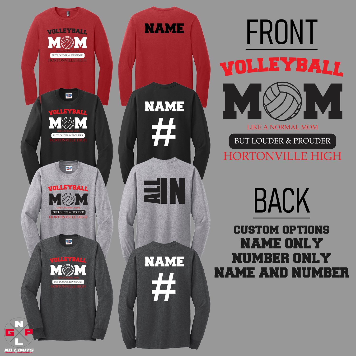 VOLLEYBALL MOM LONGSLEEVE