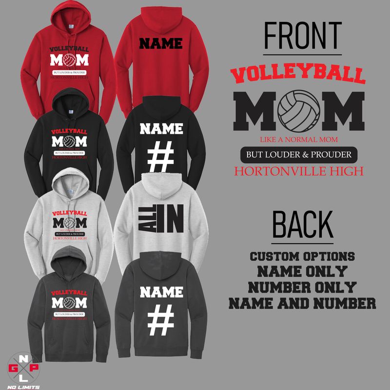 VOLLEYBALL MOM HOODIE